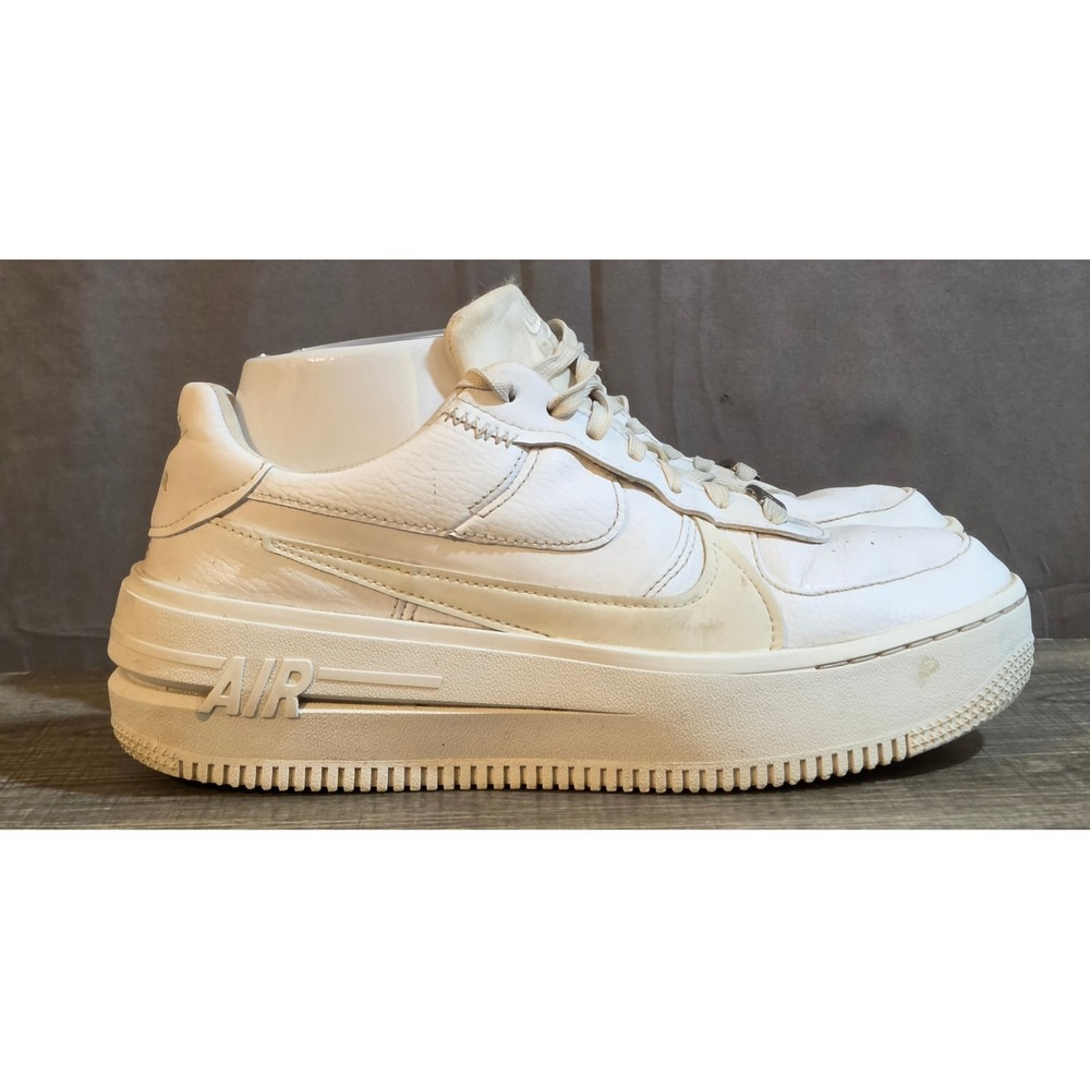 Nike Air Force 1 Platform Sneakers Women's Size 8 White